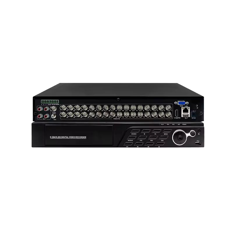 32 Channel 5MP Hybrid DVR – 4K CCTV Recorder with AI Features & H265 - Compression