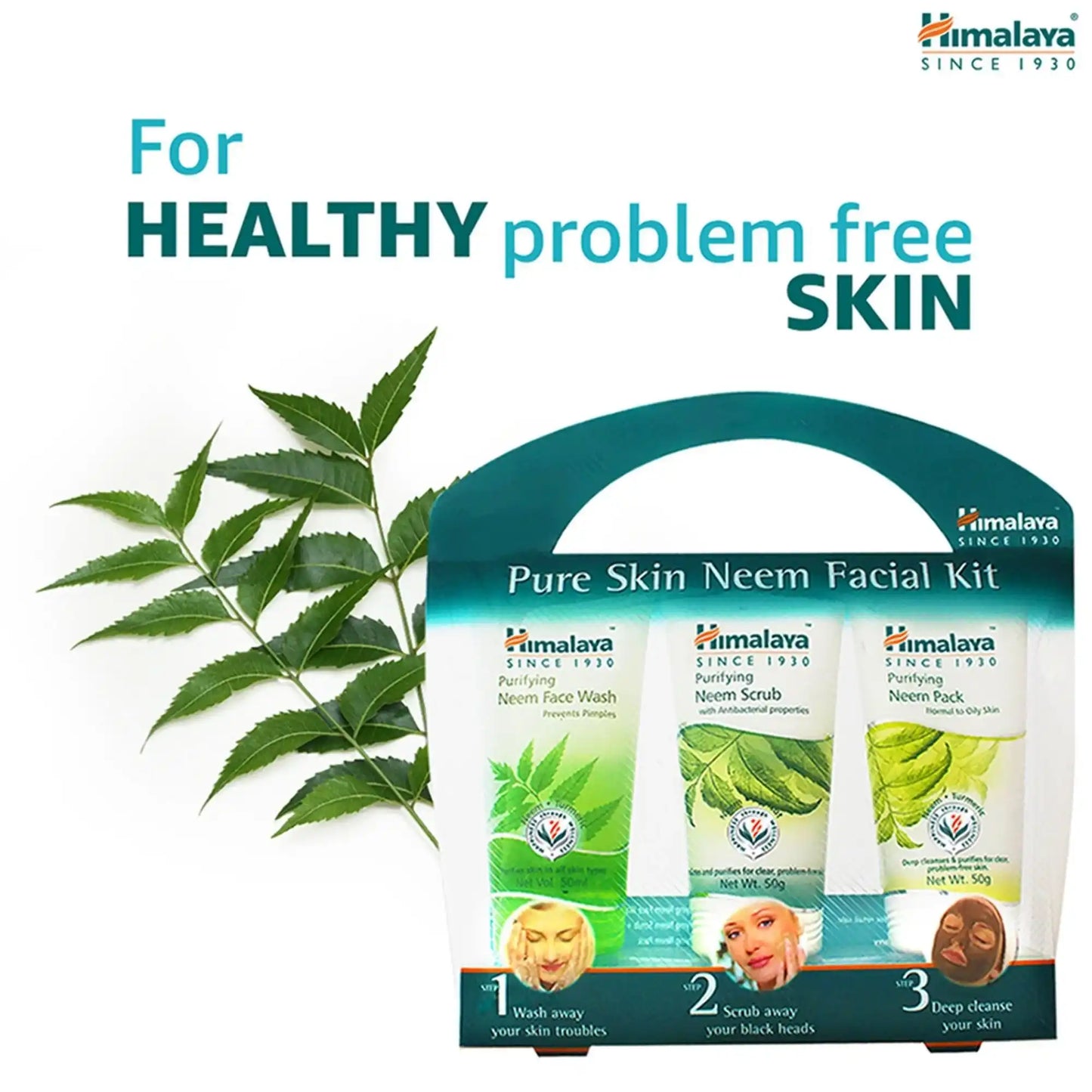 Himalaya Pure Skin Neem Facial Kit | Deep Cleansing & Clear Skin Care