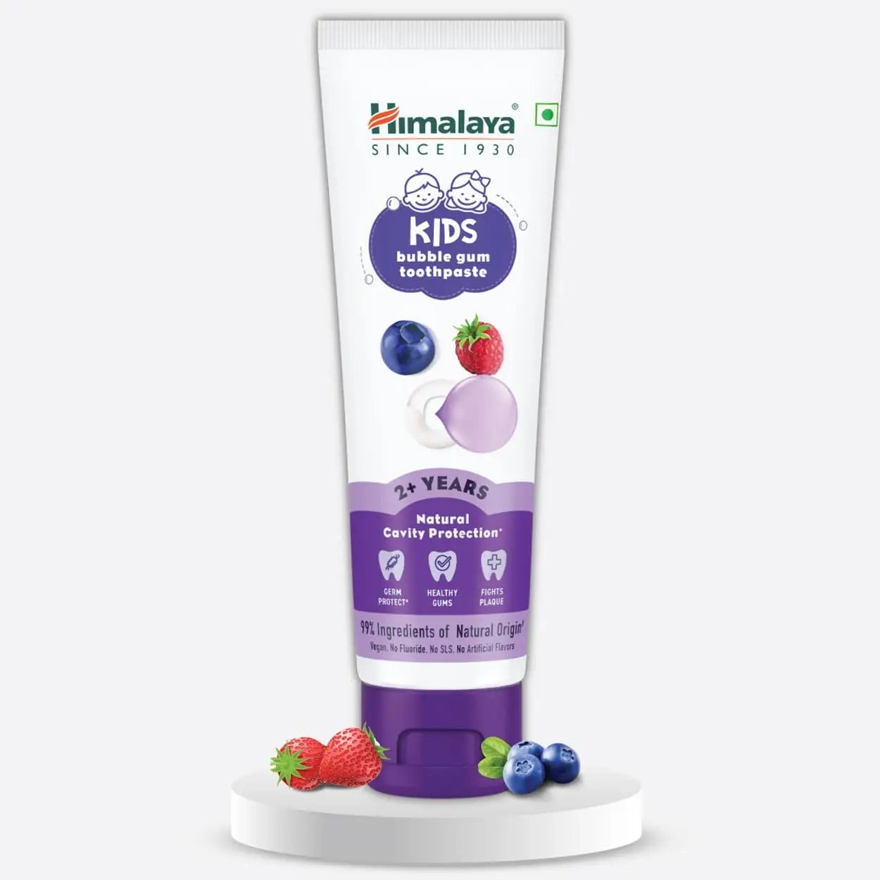 Himalaya Kids Orange Mint Toothpaste Bubble Gum Toothpaste | Fluoride-free with Xylitol | With Triphala Boost