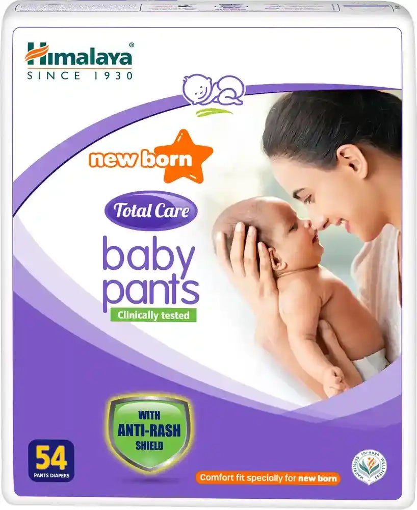 Himalaya New Baby Pants Diapers | Aloe Vera & Yashad Bhasma with Anti-rash shield