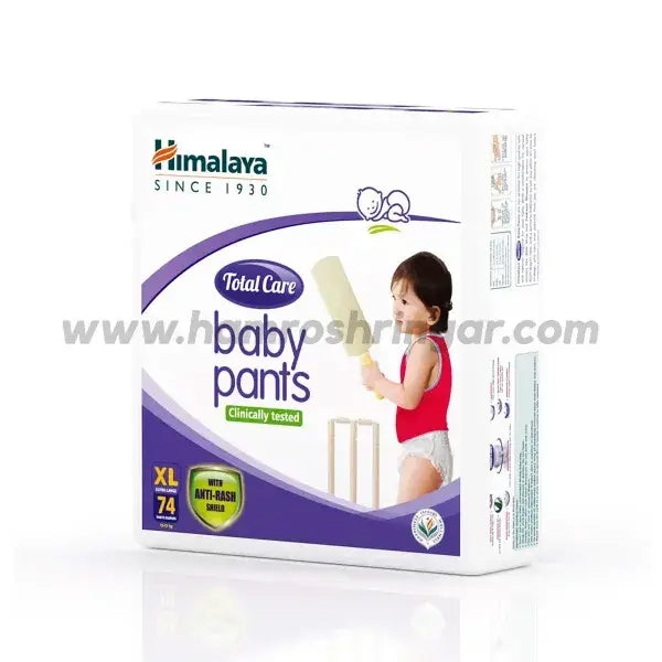Himalaya Total Care Baby Pants XL 74s | Aloe Vera and Yashad Bhasma with Anti-Rash Shield