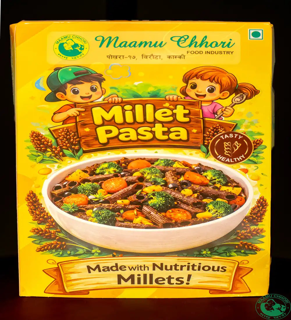 MaamuChhori Millet pasta 350gm - Made Without Refined Maida, This Pasta Is Crafted From Wholesome Millet Grains
