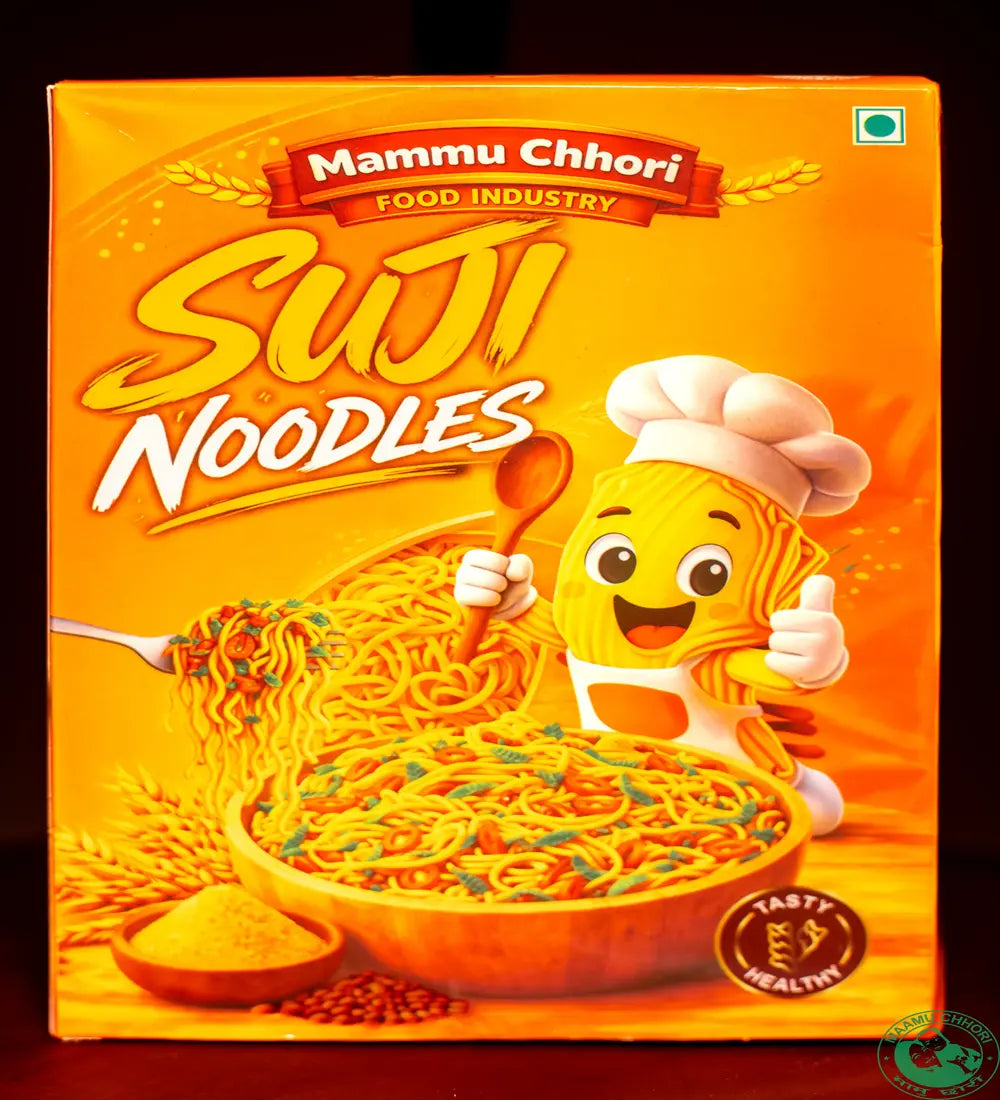 MaamuChhori Suji Noodles 200gm - Silky Texture And Mild Flavor, These Noodles Are A Fantastic Everyday Meal Option