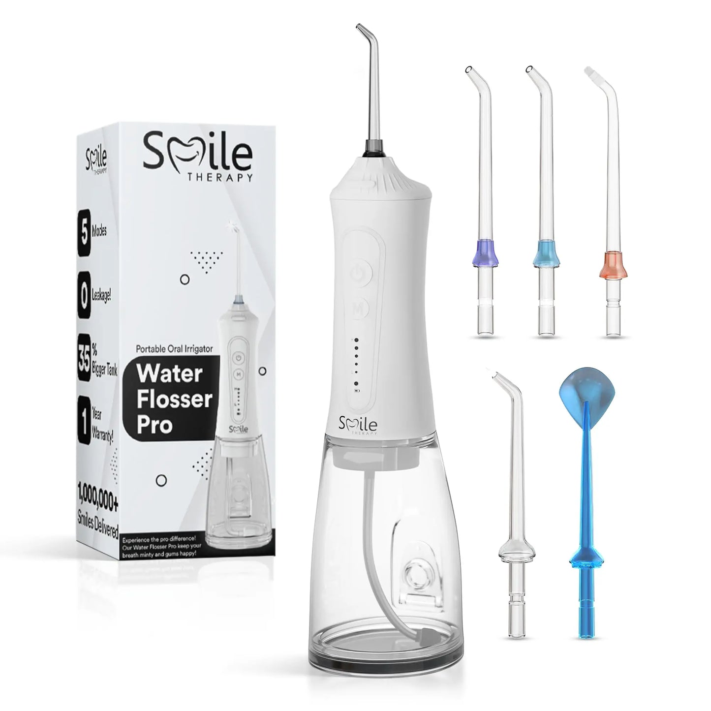 Oral Irrigator – Professional Water Flosser for Plaque Removal 5 Modes & 360° Tip