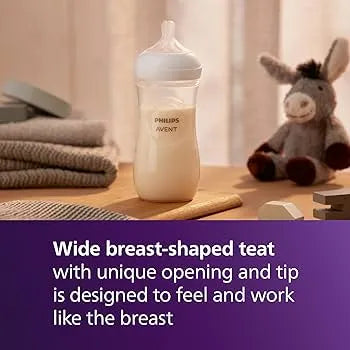 Philips Avent Bottle Nat 3.0 11oz 2P - SCY906/02 - Convenient Value Pack For Older Babies With Bigger Appetites