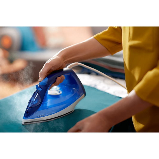 Philips Steam Iron - GC2145/20 - Features a 2000 W Motor, Continuous Steam Output, And a Scratch-Resistant Ceramic Soleplate