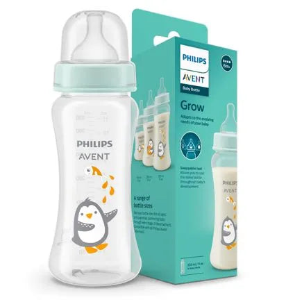 Philips Avent Tulip Bottle - Ergonomic Shape, Airfree Vent, And Soft Silicone Teat Included