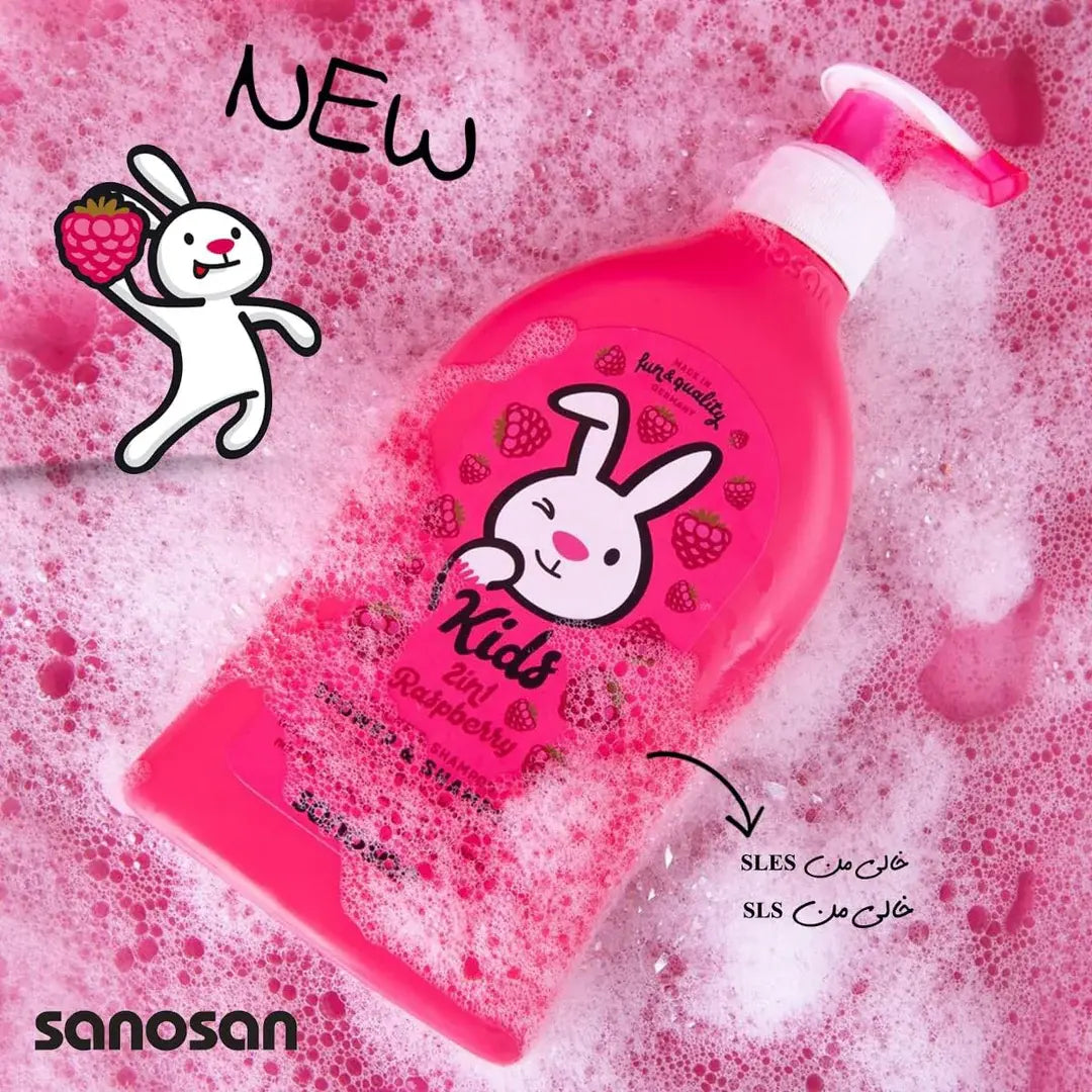 Sanosan Kids 2in1 Strawberry Shampoo 400ml – Fun Hair Care