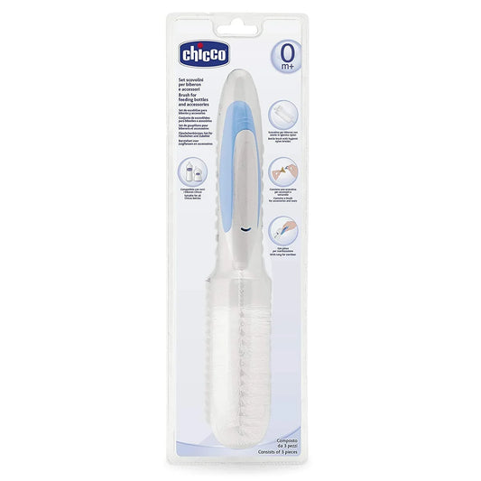 Chicco Baby Bottle Brush & Accessories – Easy Cleaning Feeding Set