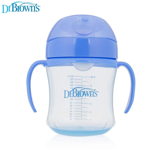 Dr. Brown's Baby Feeding Bottle -180 ml- For Babies 6 Months And Older, Supporting A Smooth Shift From Bottle To Cup While Minimizing Spills And Feeding Discomfort