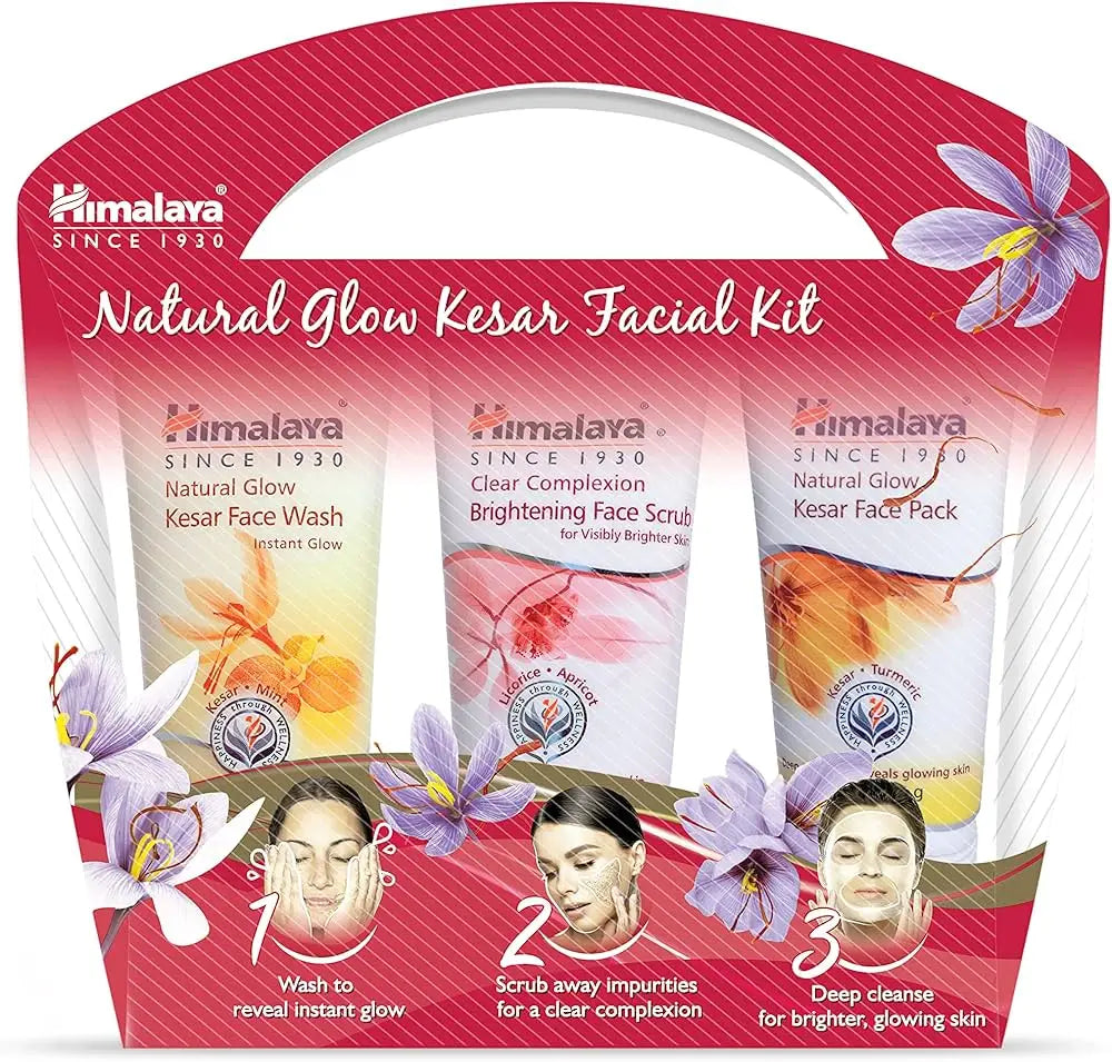 Himalaya Natural Glow Kesar Facial Kit | Brightening & Radiant Skin Care
