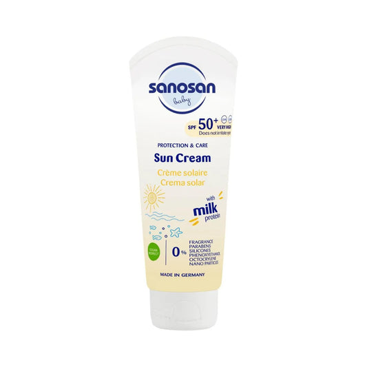 Sanosan Sun Cream 75ml – Gentle UV Protection for Skin - Specially Formulated for Sensitive Skin, Including Babies and Children