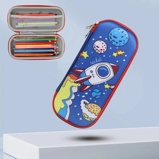3D Decompression Multifunctional Pencil Box – Kids School Stationery Case