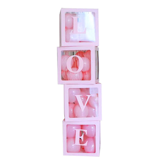 4 Foldable Transparent Boxes