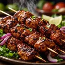 Authentic Chicken Sekuwa Skewers – Nepali Spicy BBQ Grilled Chicken