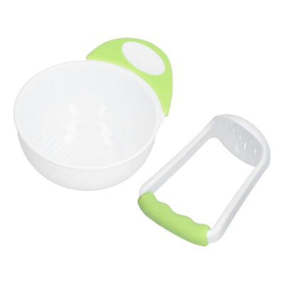 Baby Food Masher & Grinding Bowl Set - Help Parents Easily Mash Fruits, Vegetables, And Soft Cooked Foods Into Smooth Or Semi-Soft Textures Suitable For Infants Starting Solids