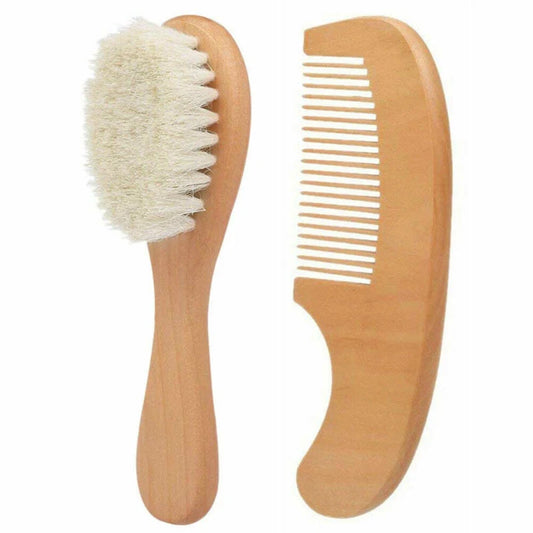 Baby Comb & Brush Set - Designed To Provide Safe, Soft, And Comfortable Hair Care For Newborns And Toddlers While Helping Reduce Tangles And Support Healthy Scalp Care