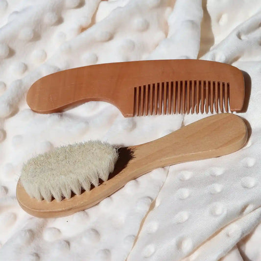 Baby Comb & Brush Set - Designed To Provide Safe, Soft, And Comfortable Hair Care For Newborns And Toddlers While Helping Reduce Tangles And Support Healthy Scalp Care