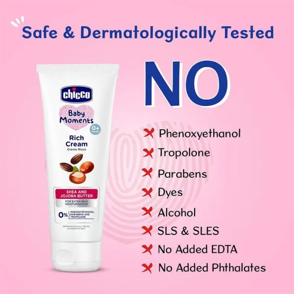 Chicco Rich Cream 100ml – Deep Moisturizing Baby Skin Cream