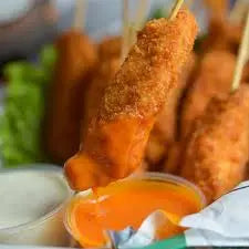 Crispy Breaded Strip Skewers – Crunchy Chicken Party Snack