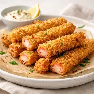 Crispy Crab Stick Skewers – Japanese Style Seafood Snack