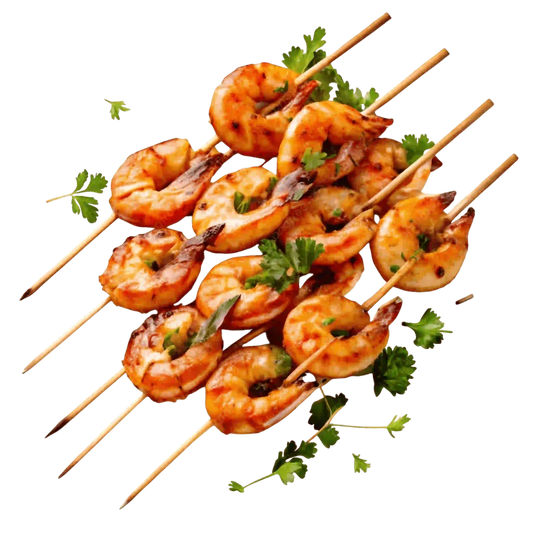 Grilled Tiger Prawn Skewers – Juicy Seafood BBQ Delight