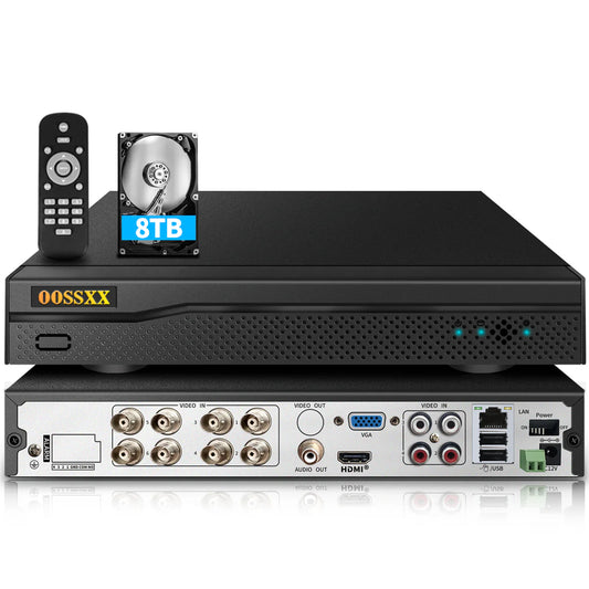 8 Channel 5MP HVR – Hybrid CCTV Recorder with 5-in-1 Camera Support & H265 Compression