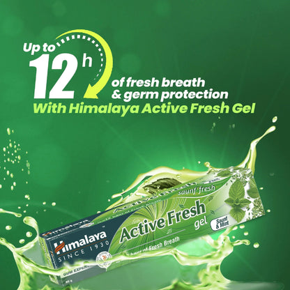 Himalaya Active Fresh Gel Toothpaste 80g for Fresh Breath & Healthy Gums