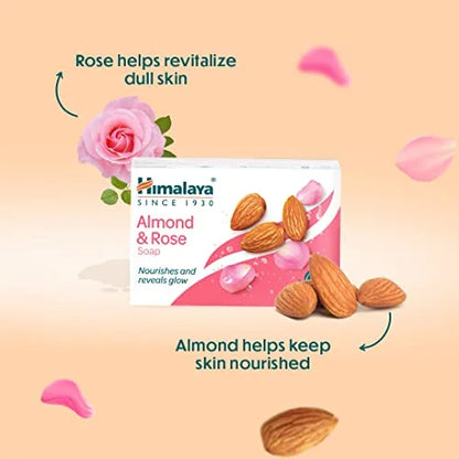 Himalaya Almond & Rose Soap 125g for Soft & Moisturized Skin