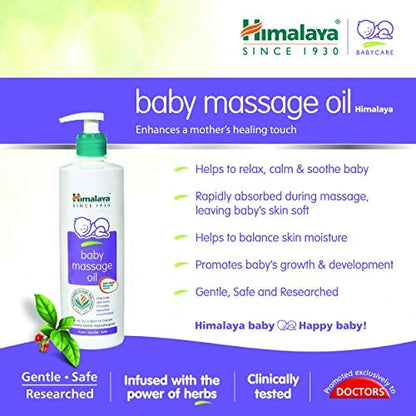 Himalaya Baby Massage Oil 500ml for Soft & Nourished Baby Skin