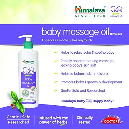 Himalaya Baby Massage Oil 500ml for Soft & Nourished Baby Skin