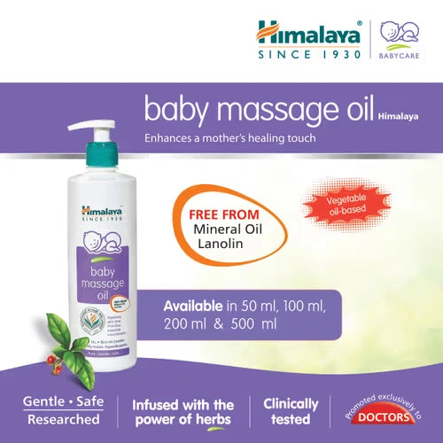 Himalaya Baby Massage Oil 500ml for Soft & Nourished Baby Skin