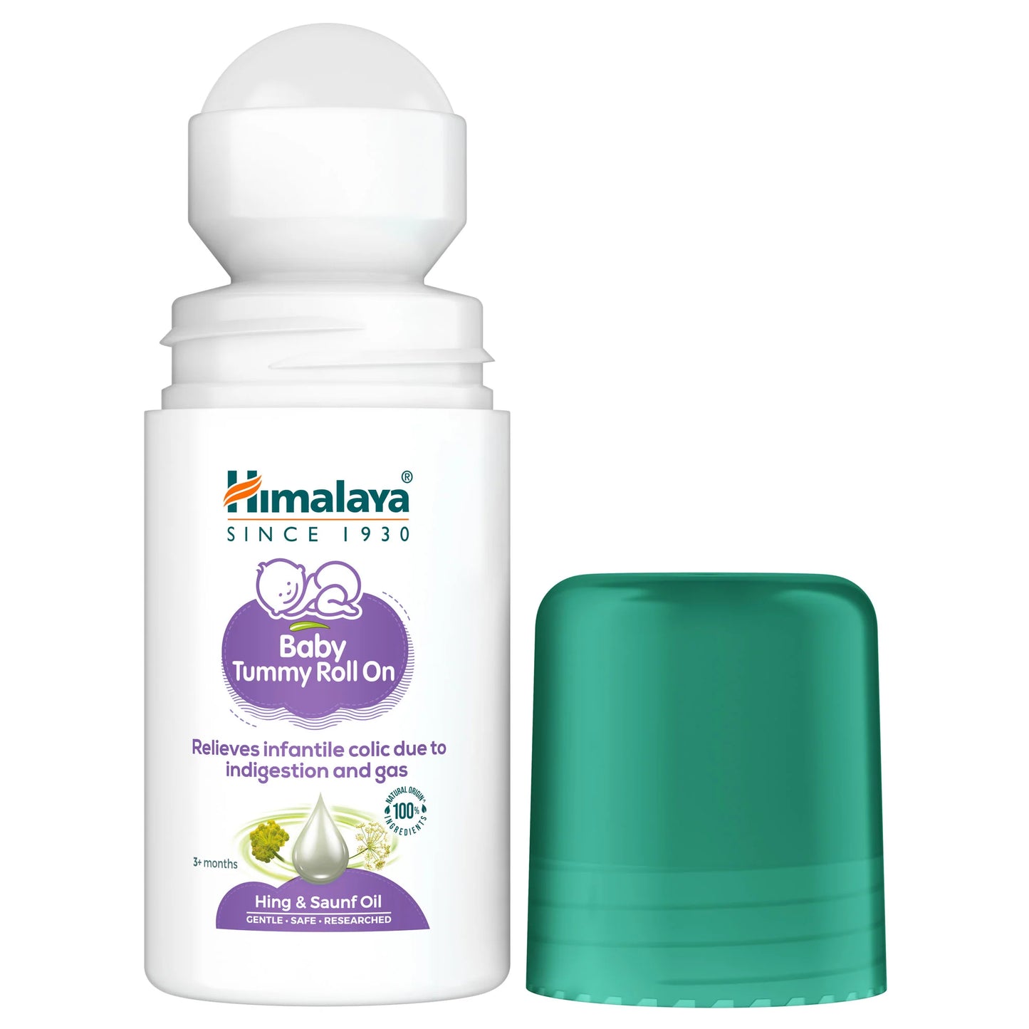 Himalaya Baby Tummy Roll On | Hing & Saunf Oil | Gas Relief & Comfort for Babies 40ml