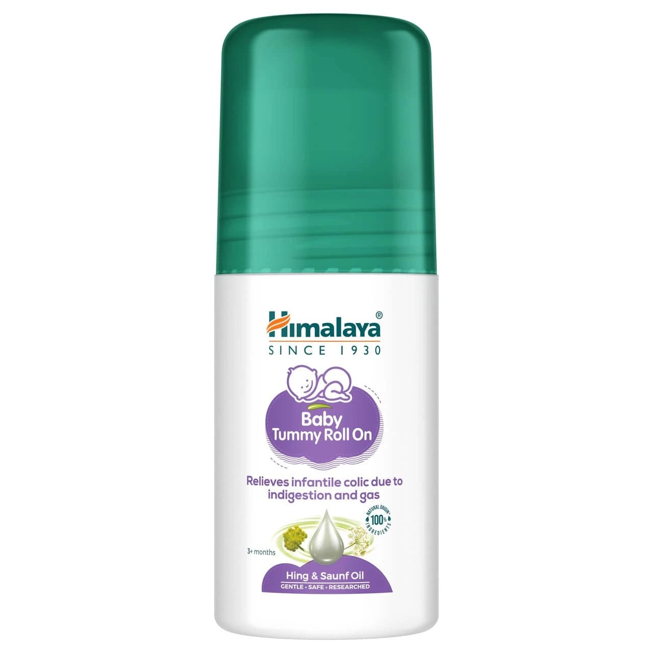 Himalaya Baby Tummy Roll On | Hing & Saunf Oil | Gas Relief & Comfort for Babies 40ml