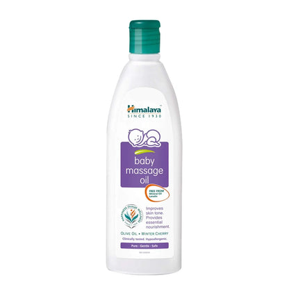 Himalaya Baby Massage Oil | Olive Oil & Winter Cherry Extracts | Gentle Nourishing Skin & Bone Care 100ml / 200ml / 500ml