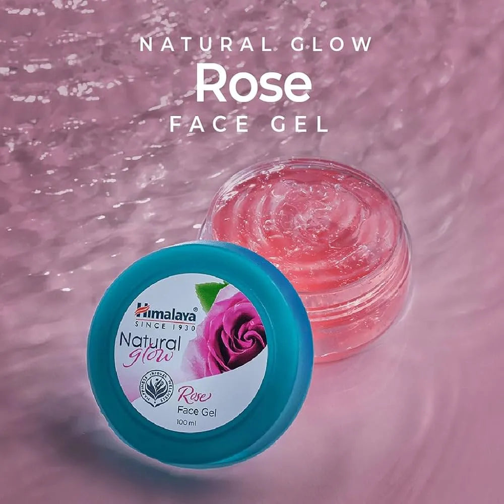 Himalaya Natural Glow Rose Face Gel 100ml | Hydrating & Glowing Skin