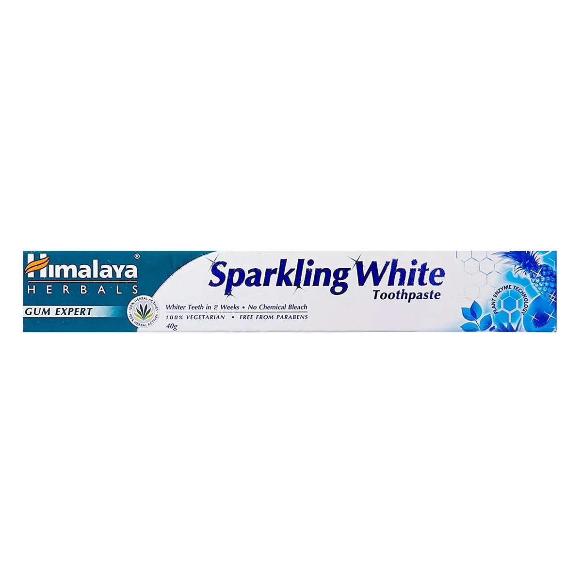 Himalaya Sparkling White Fresh Gel Toothpaste | Papaya and Pineapple Enzymes