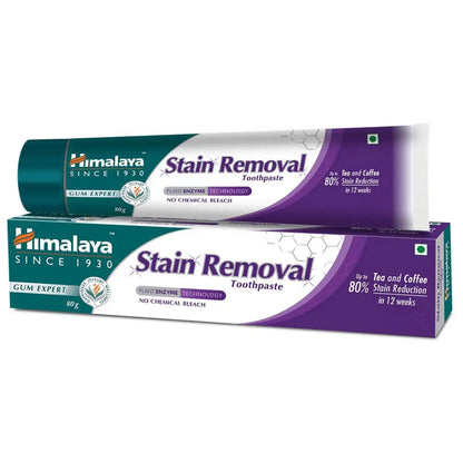Himalaya Stain Removal Toothpaste | Papaya and Pineapple Enzymes | Removes Tea & Coffee Stains