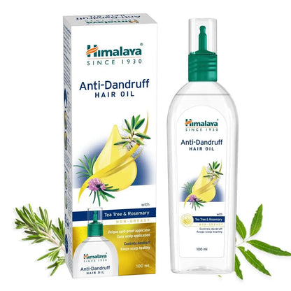 Himalaya Anti-Dandruff Hair Oil | Tea Tree & Rosemary Extracts | Scalp Care & Flake Control