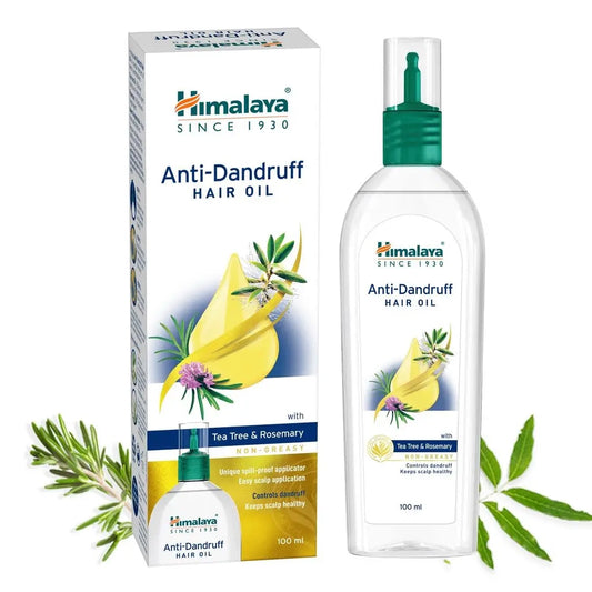 Himalaya Anti-Dandruff Hair Oil | Tea Tree & Rosemary Extracts | Scalp Care & Flake Control