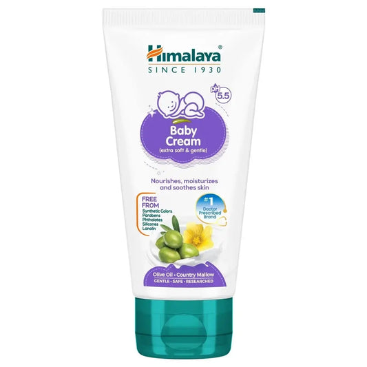 Himalaya Baby Cream | Olive Oil & Country Mallow | Soft & Moisturizing Skin Care for Babies 50ml / 100ml / 200ml