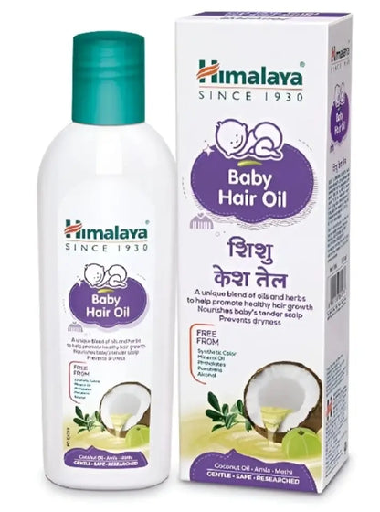 Himalaya Baby Hair Oil | Bhringaraja & Coconut Oil | Nourishing & Gentle Care for Babies 100ml / 200ml
