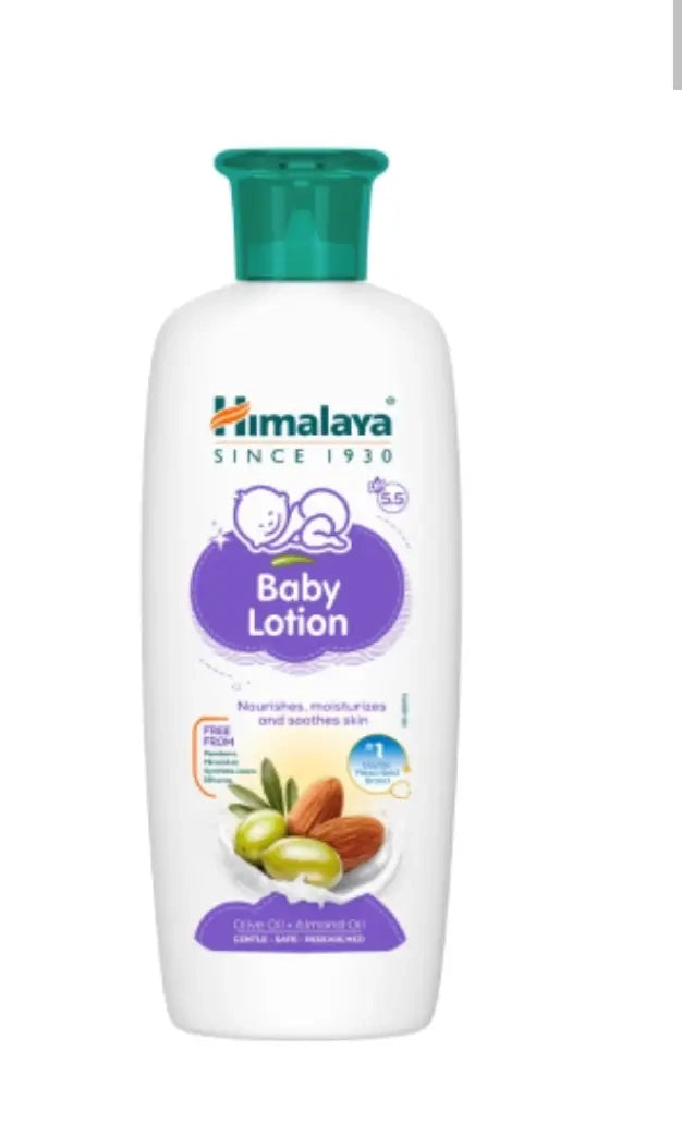 Himalaya Baby Lotion | Almond Oil & Olive Oil | Gentle Hydration for Soft Baby Skin 100ml / 200ml / 400ml / 700ml