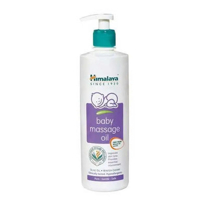 Himalaya Baby Massage Oil | Olive Oil & Winter Cherry Extracts | Gentle Nourishing Skin & Bone Care 100ml / 200ml / 500ml