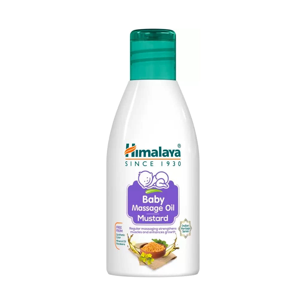 Himalaya Baby Massage Oil Mustard | Traditional Nourishing Care 100ml / 200ml