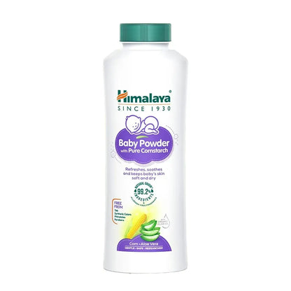 Himalaya Baby Powder with Pure Cornstarch | Corn, Aloe Vera & Olive Oil |  Gentle Dryness Protection