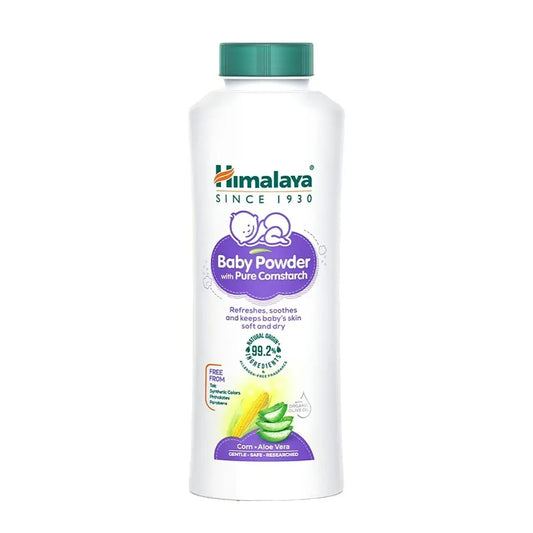 Himalaya Baby Powder with Pure Cornstarch | Corn, Aloe Vera & Olive Oil |  Gentle Dryness Protection
