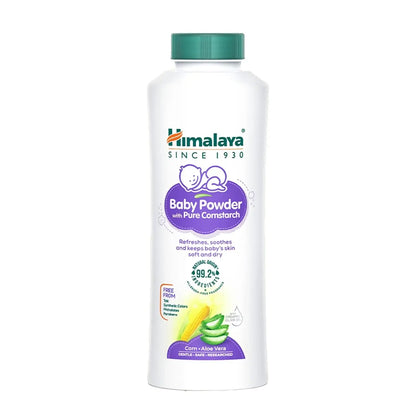 Himalaya Baby Powder with Pure Cornstarch | Corn, Aloe Vera & Olive Oil |  Gentle Dryness Protection