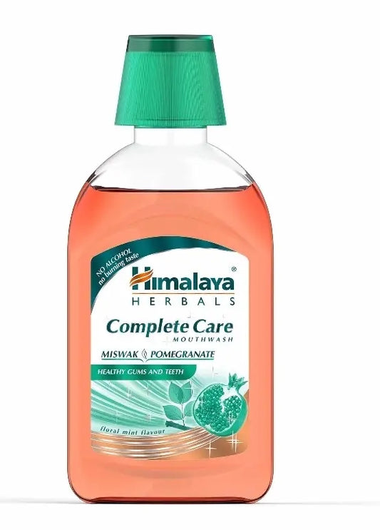 Himalaya Complete Care Mouthwash 215ml | Neem, Miswak & Pomegranate |Fresh Breath & Oral Hygiene