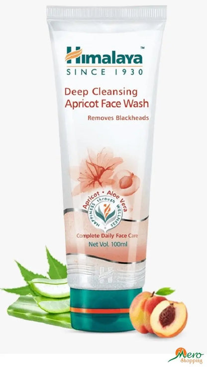 Himalaya Deep Cleansing Apricot Face Wash | Apricot and Aloe Vera | Exfoliating Skin Cleanser
